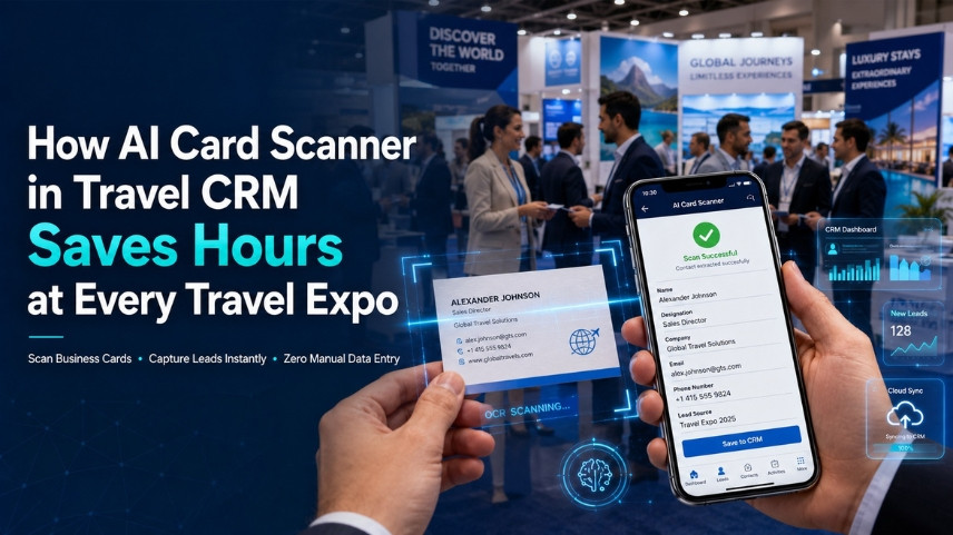 How AI Card Scanner In Travel CRM Saves Hours At Every Travel Expo